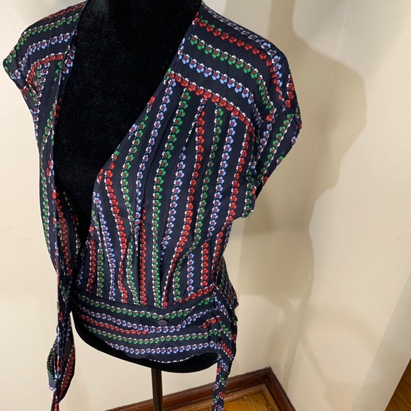 Nanette Lepore for Bergdorff Goodman Wrap Blouse - Picture 5 of 8